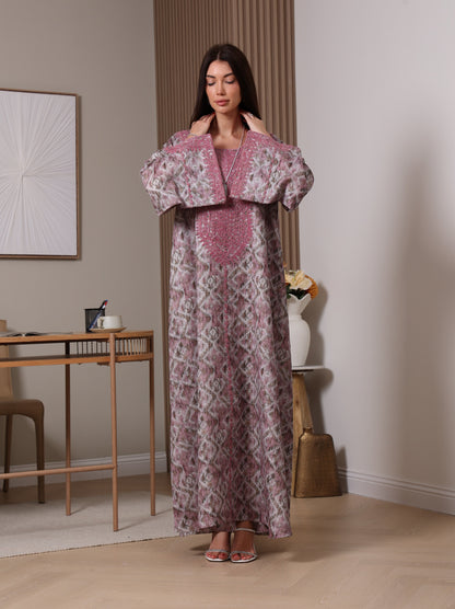 Amethyst Ikat Kaftan