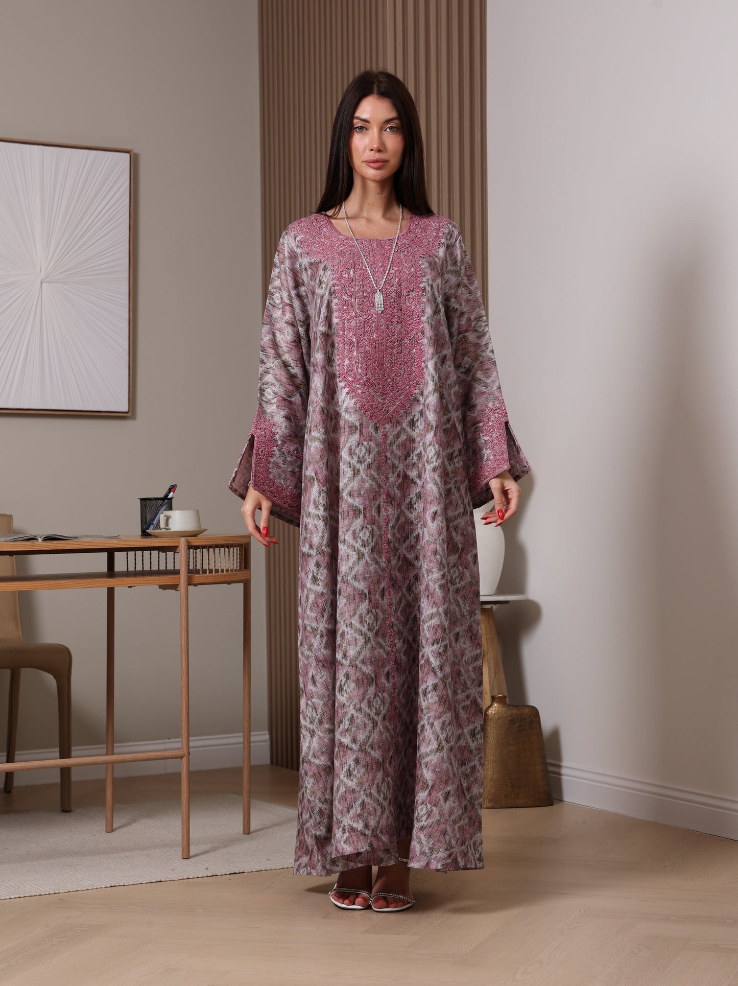 Amethyst Ikat Kaftan