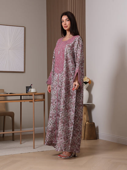 Amethyst Ikat Kaftan