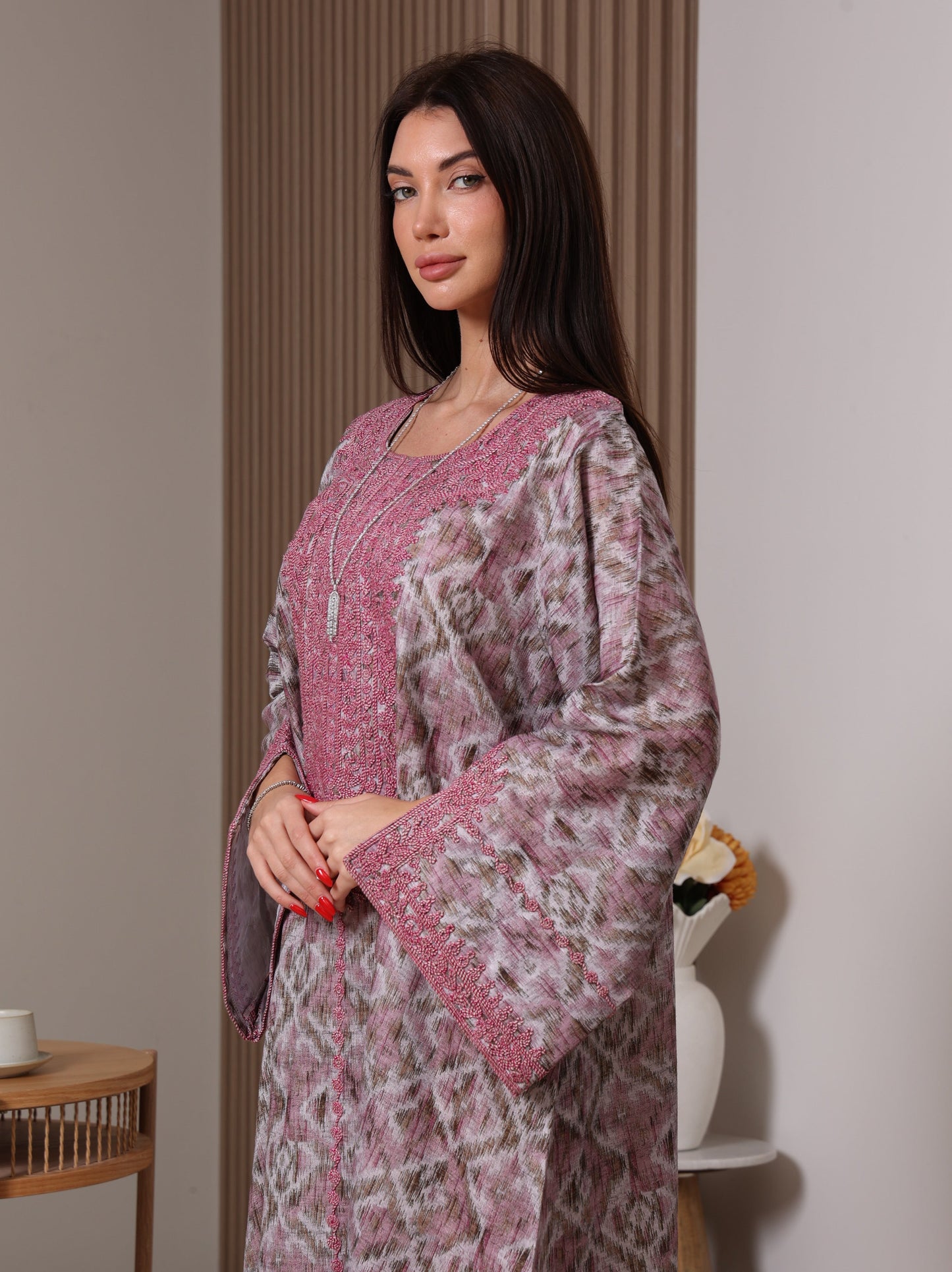 Amethyst Ikat Kaftan