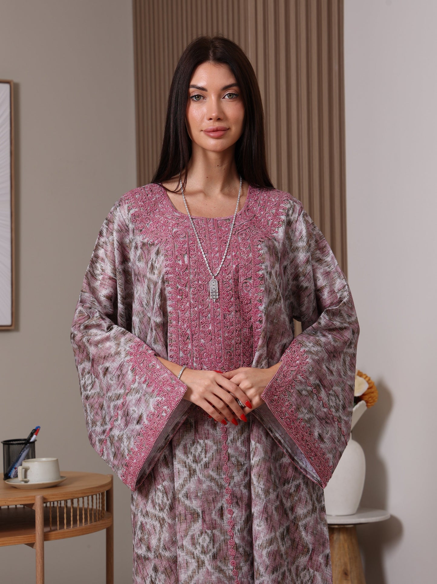 Amethyst Ikat Kaftan