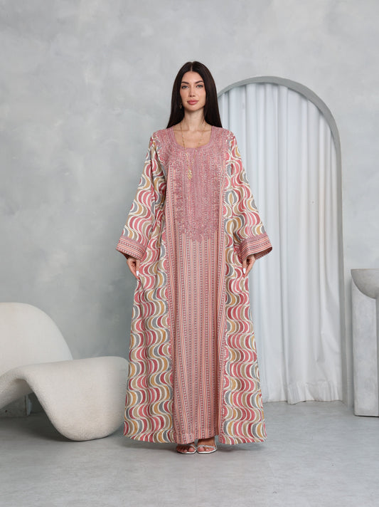 Blush Wave Kaftan