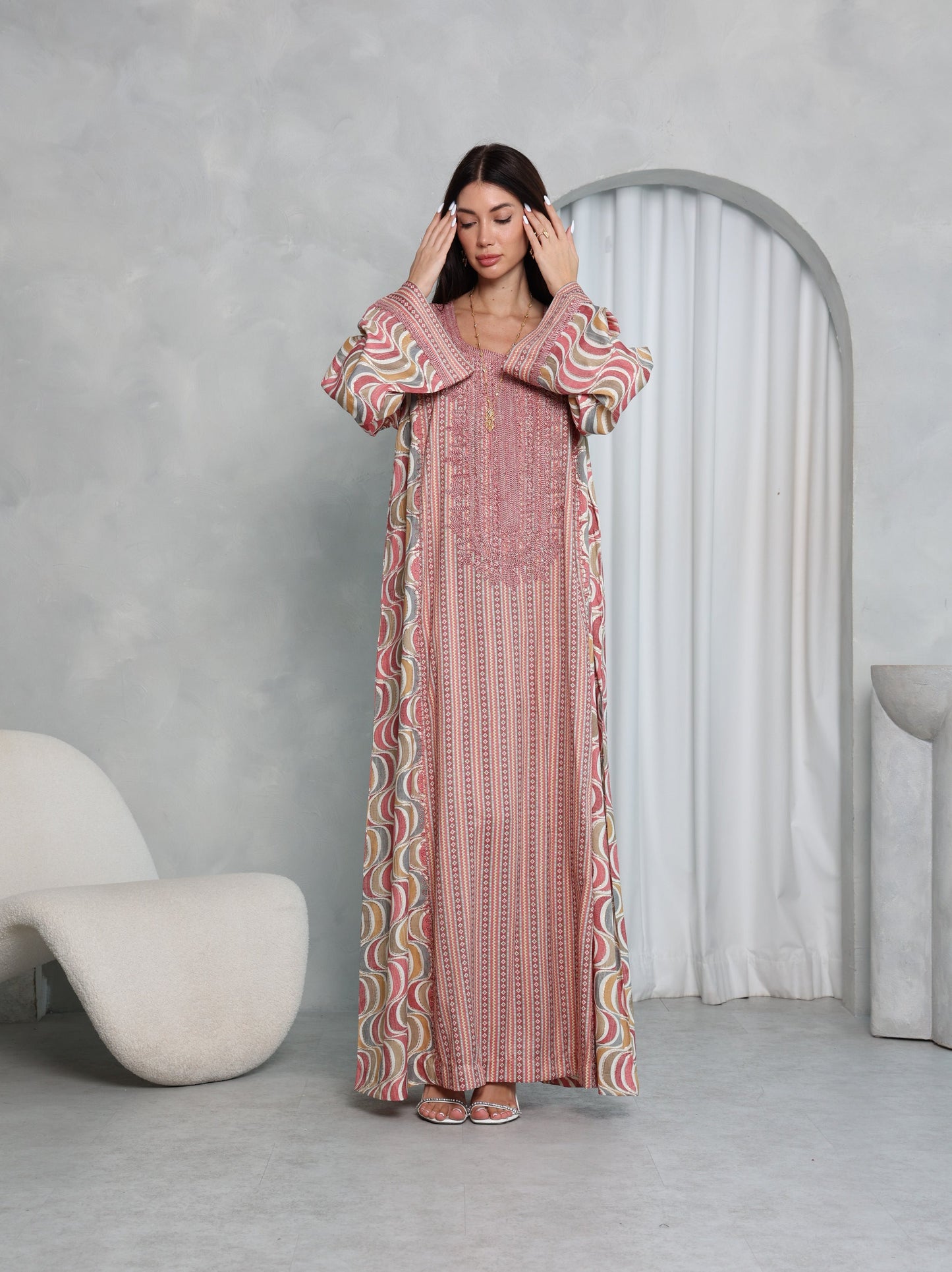 Blush Wave Kaftan