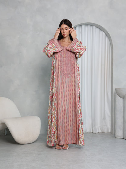 Blush Wave Kaftan