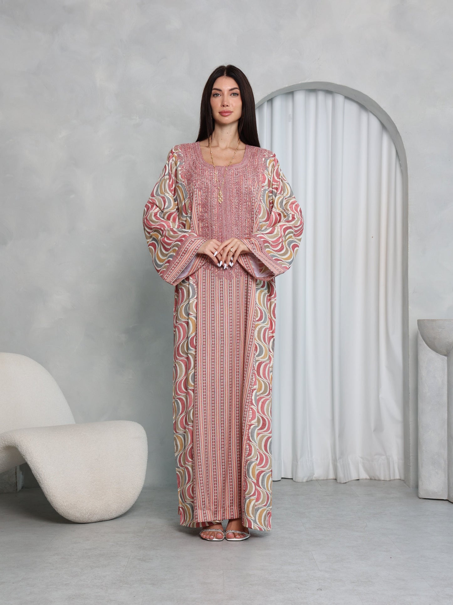 Blush Wave Kaftan