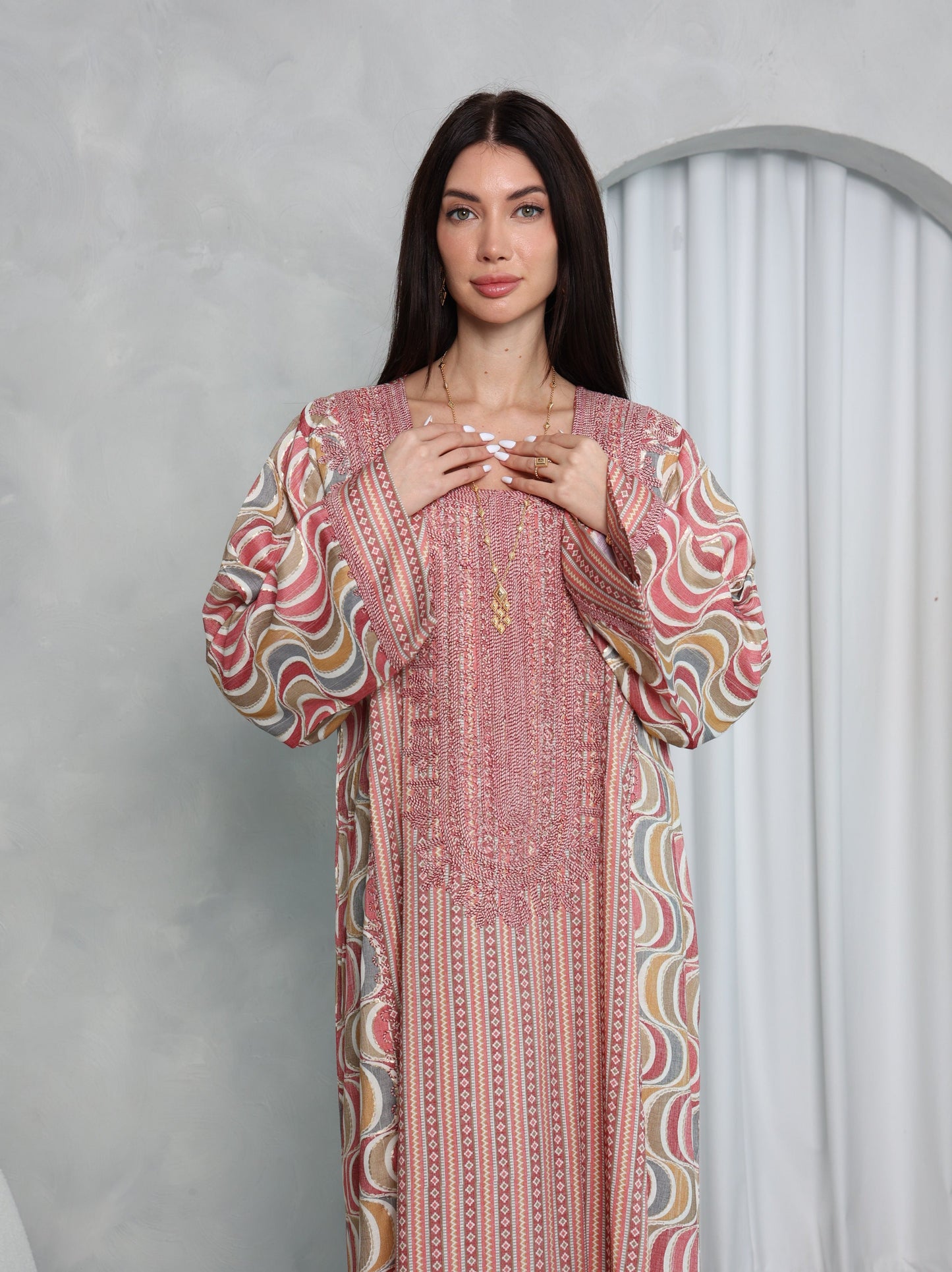 Blush Wave Kaftan