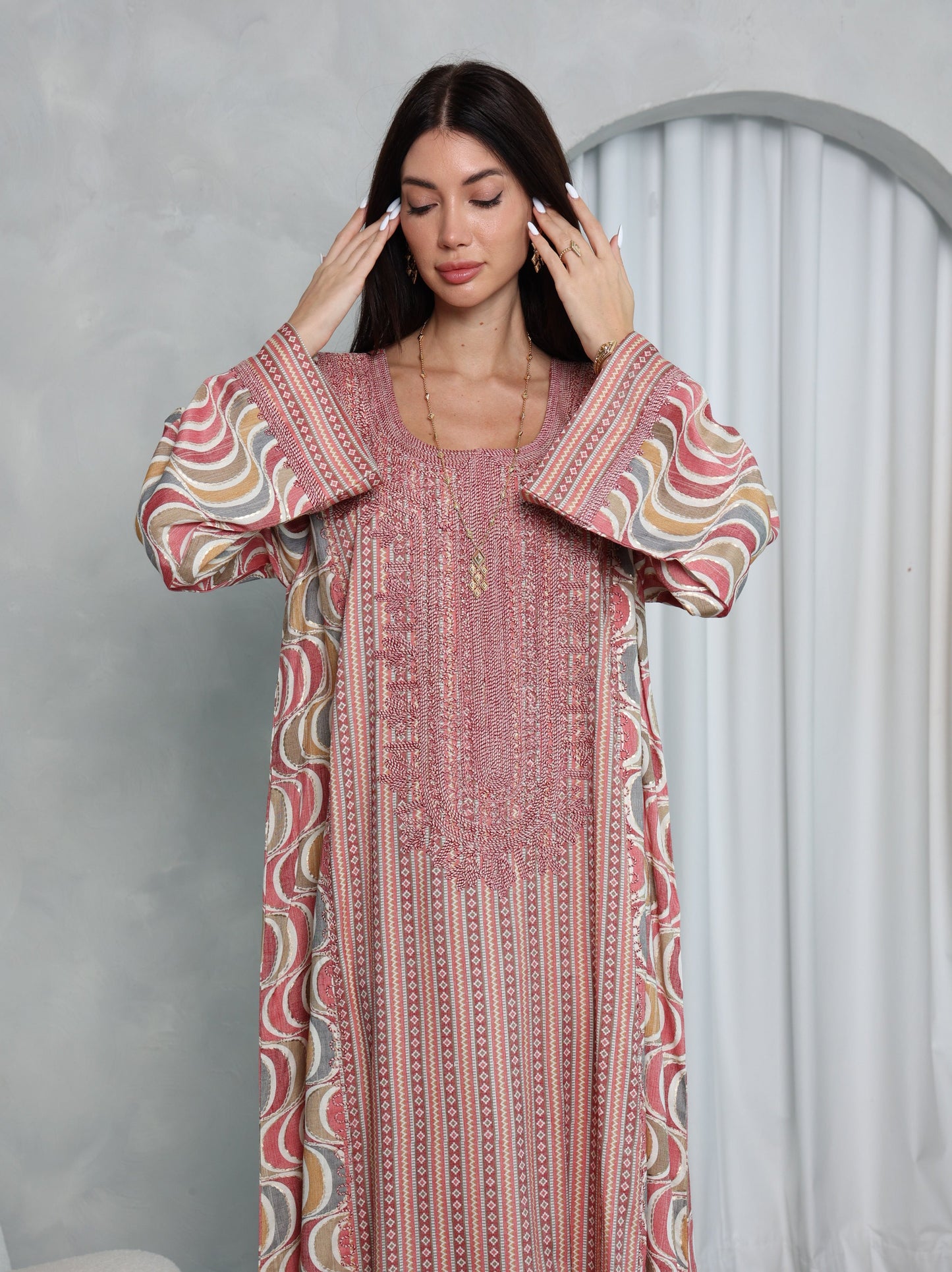 Blush Wave Kaftan