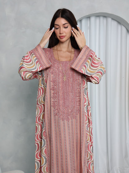 Blush Wave Kaftan