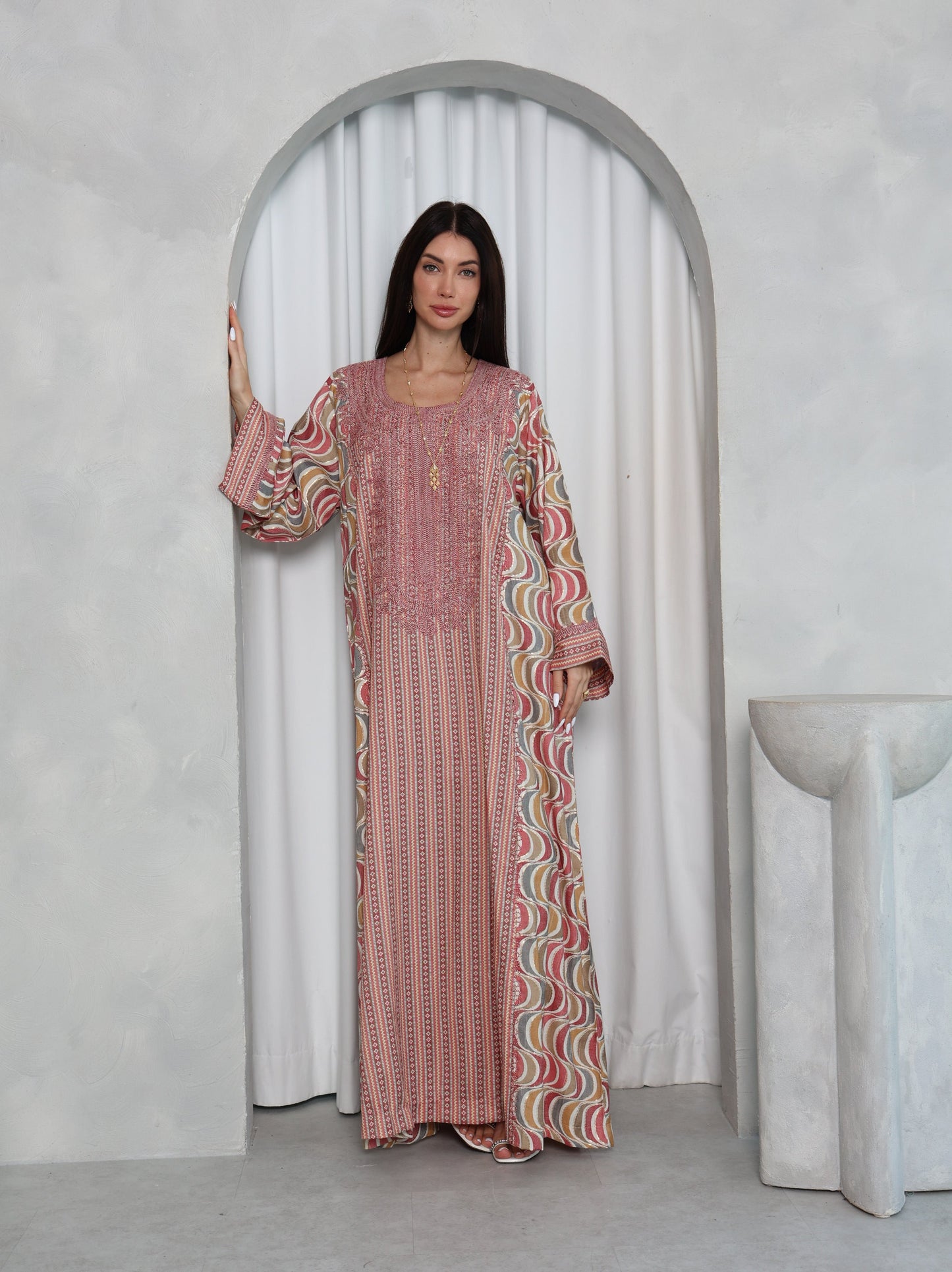 Blush Wave Kaftan