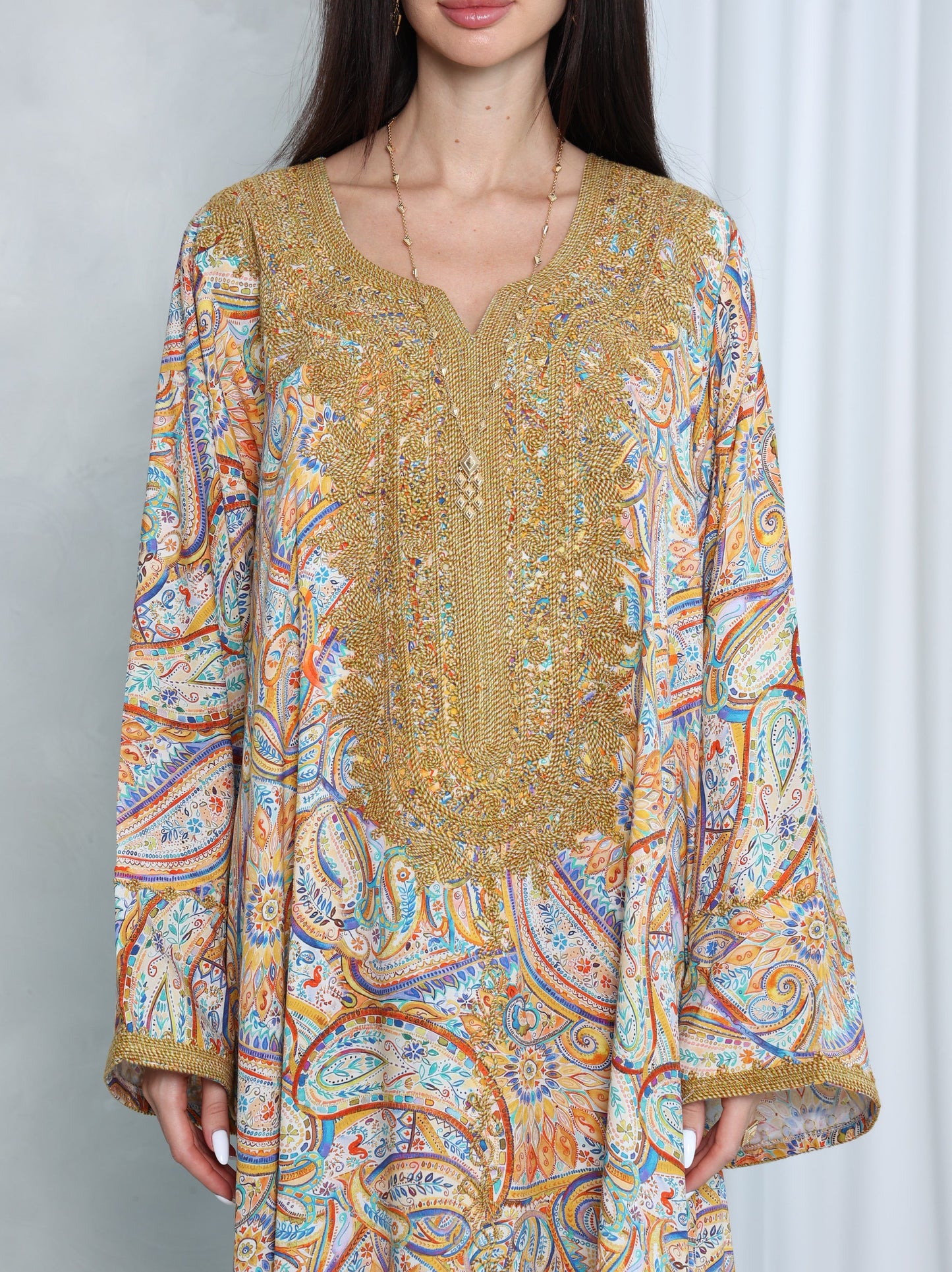 Golden Paisley Kaftan
