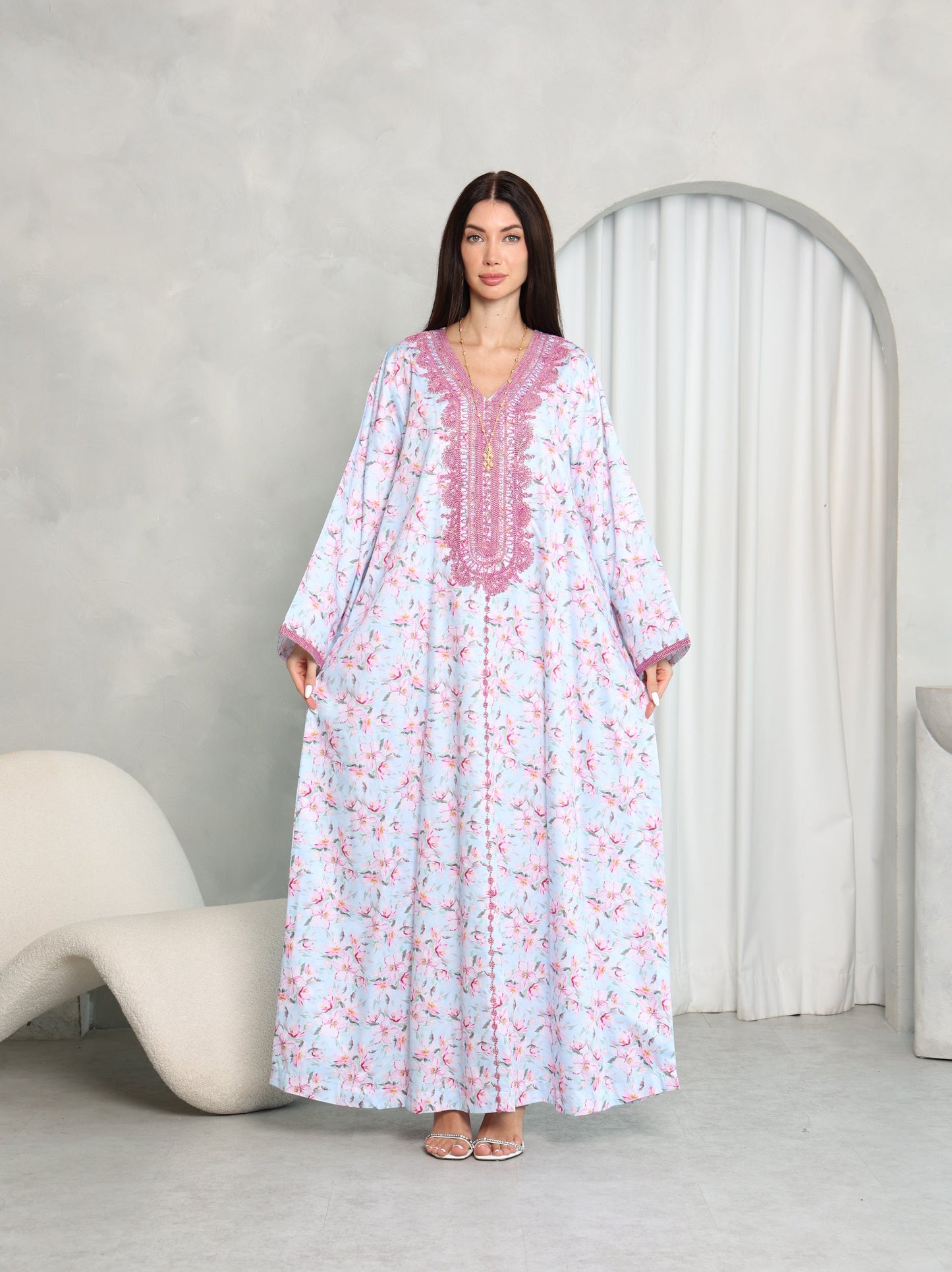 Sky Blossom Kaftan