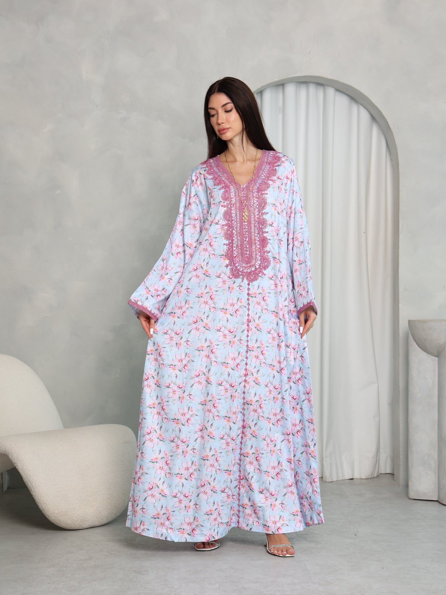 Sky Blossom Kaftan