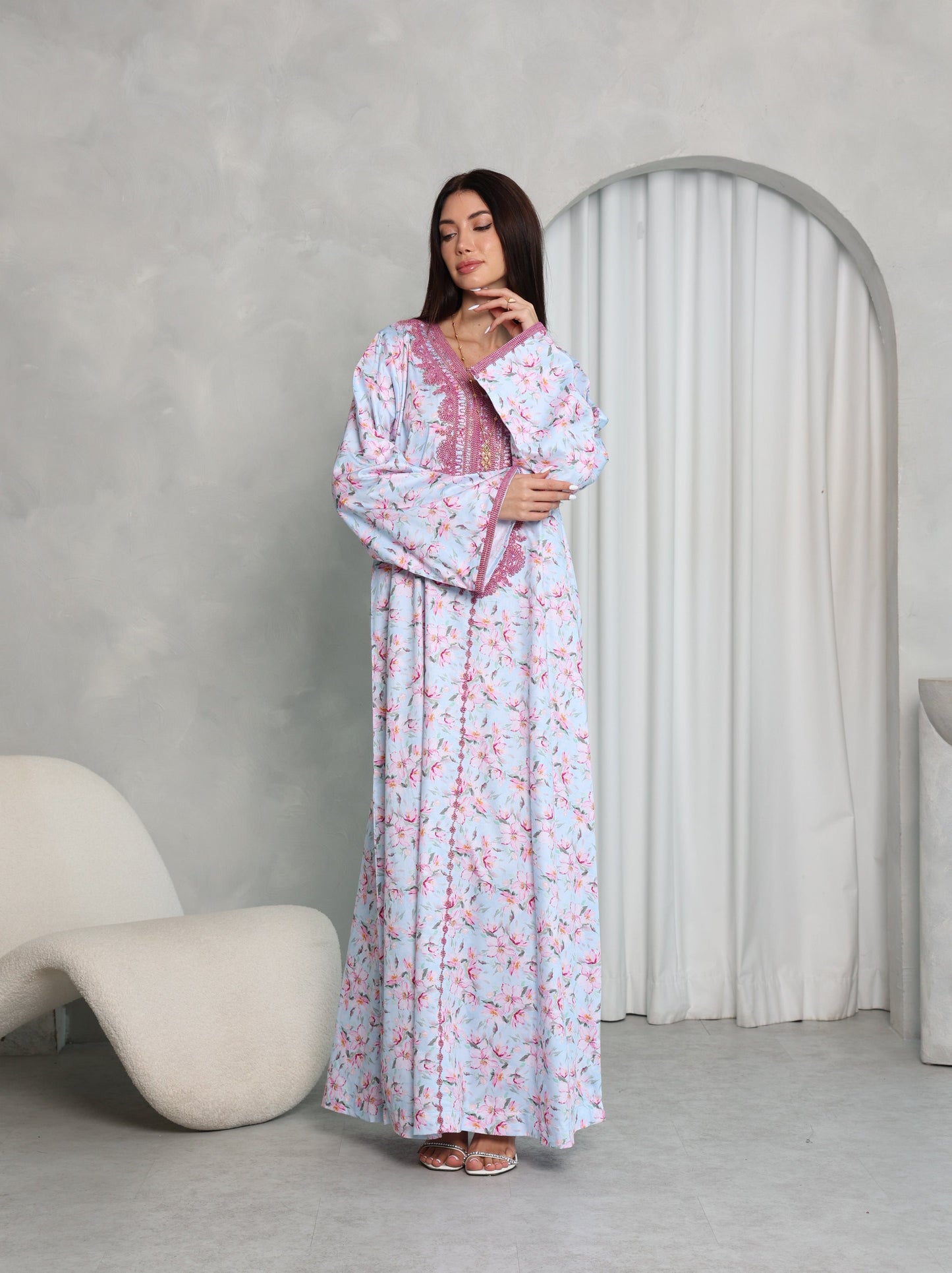 Sky Blossom Kaftan