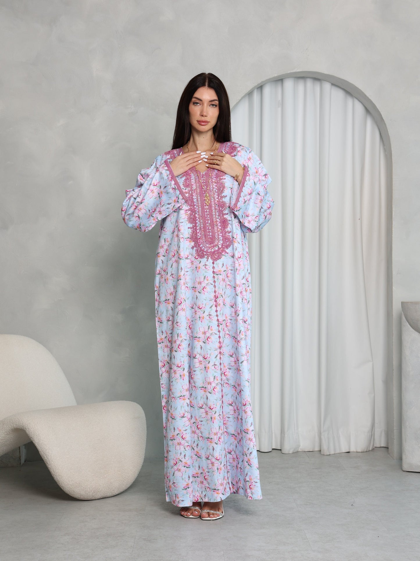 Sky Blossom Kaftan