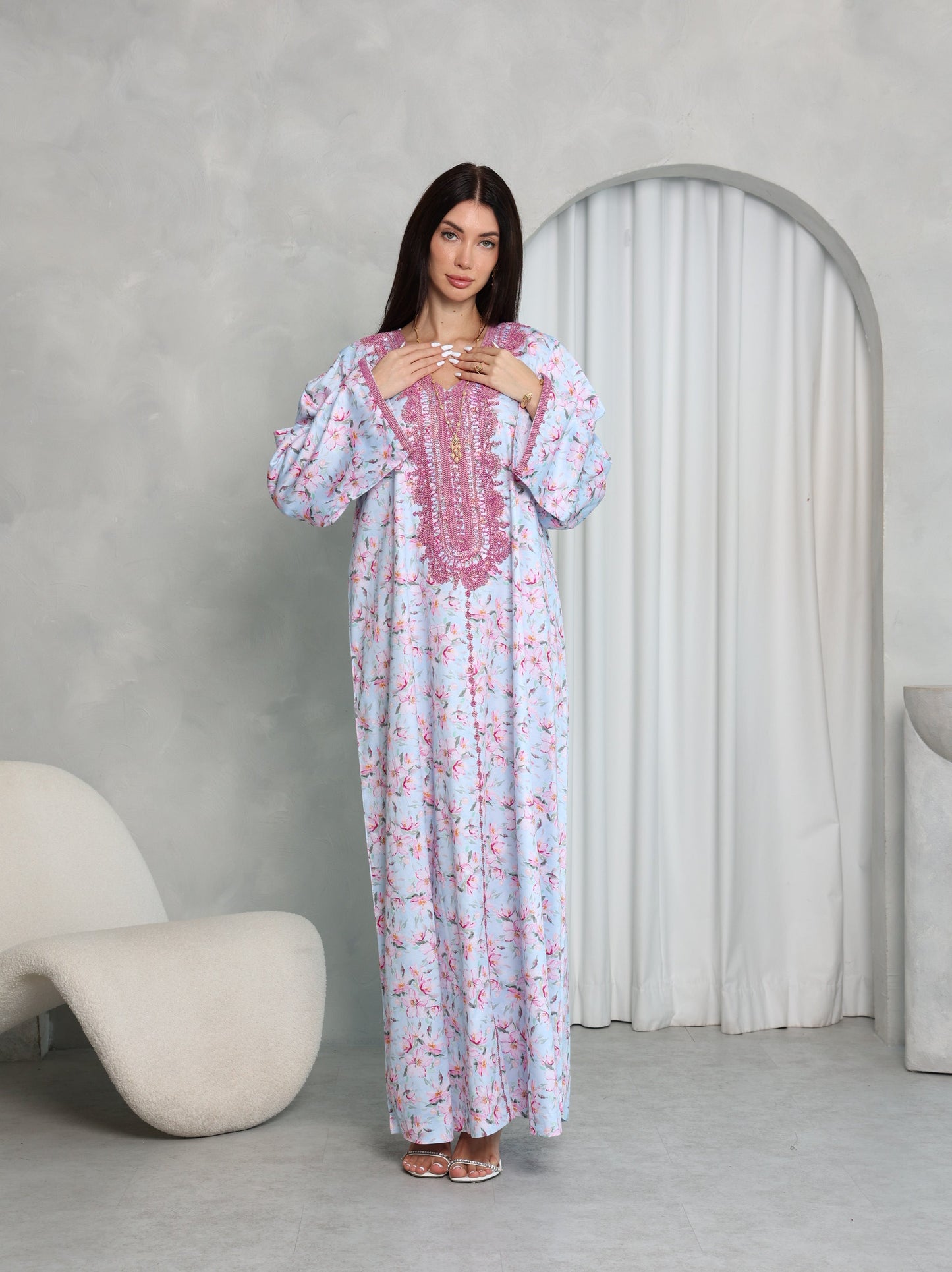 Sky Blossom Kaftan