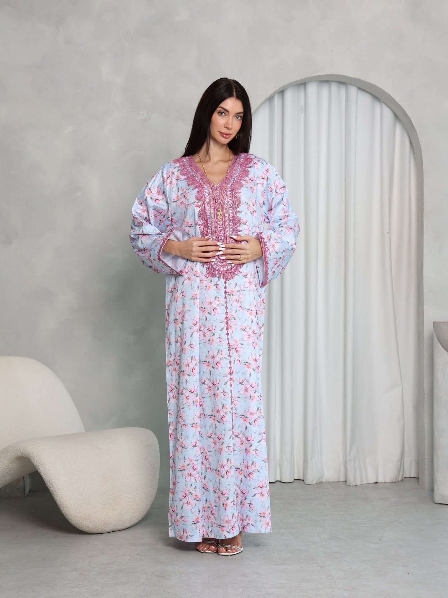 Sky Blossom Kaftan