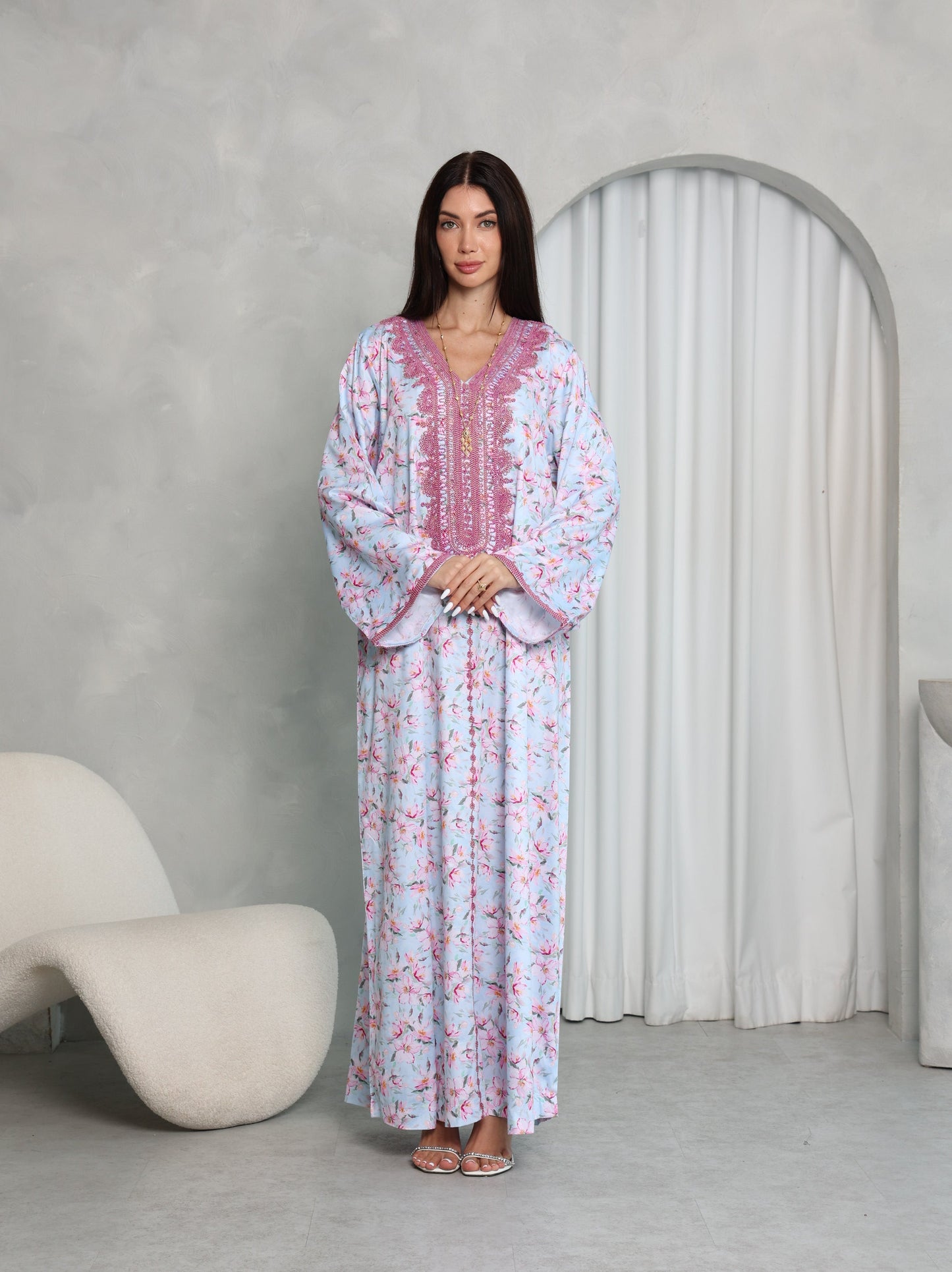 Sky Blossom Kaftan