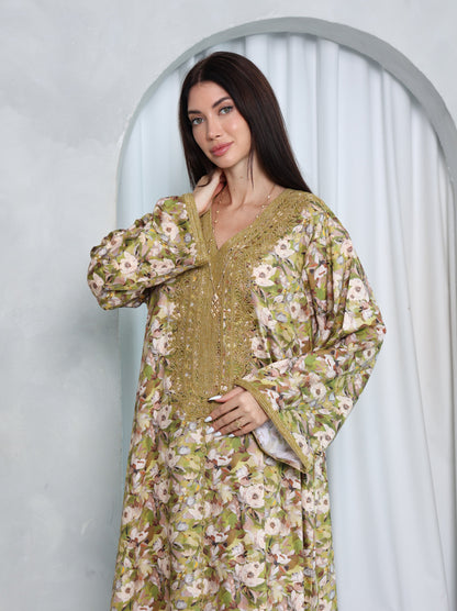 Olive Meadow Kaftan