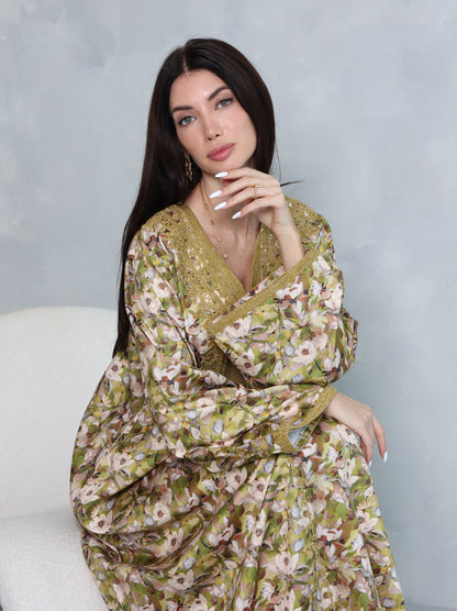 Olive Meadow Kaftan