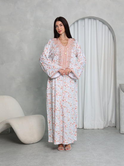 Blush Floral Kaftan
