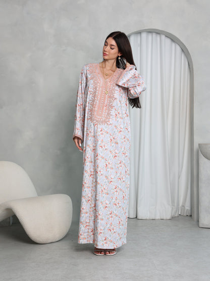 Blush Floral Kaftan