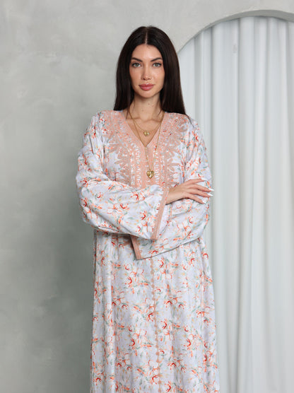 Blush Floral Kaftan
