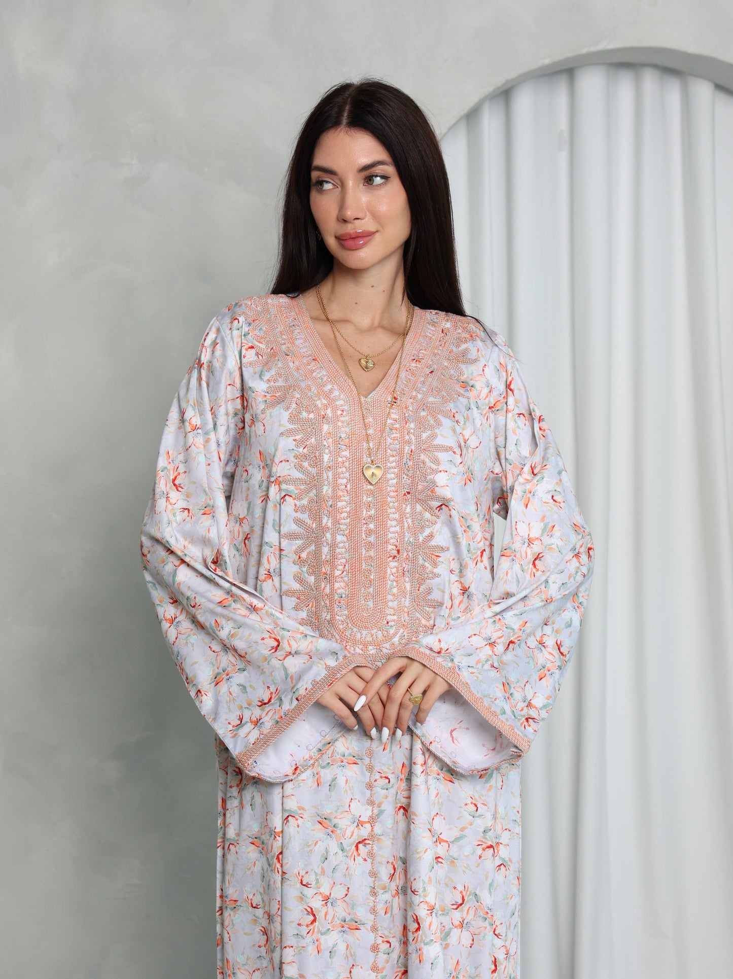 Blush Floral Kaftan
