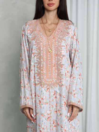 Blush Floral Kaftan