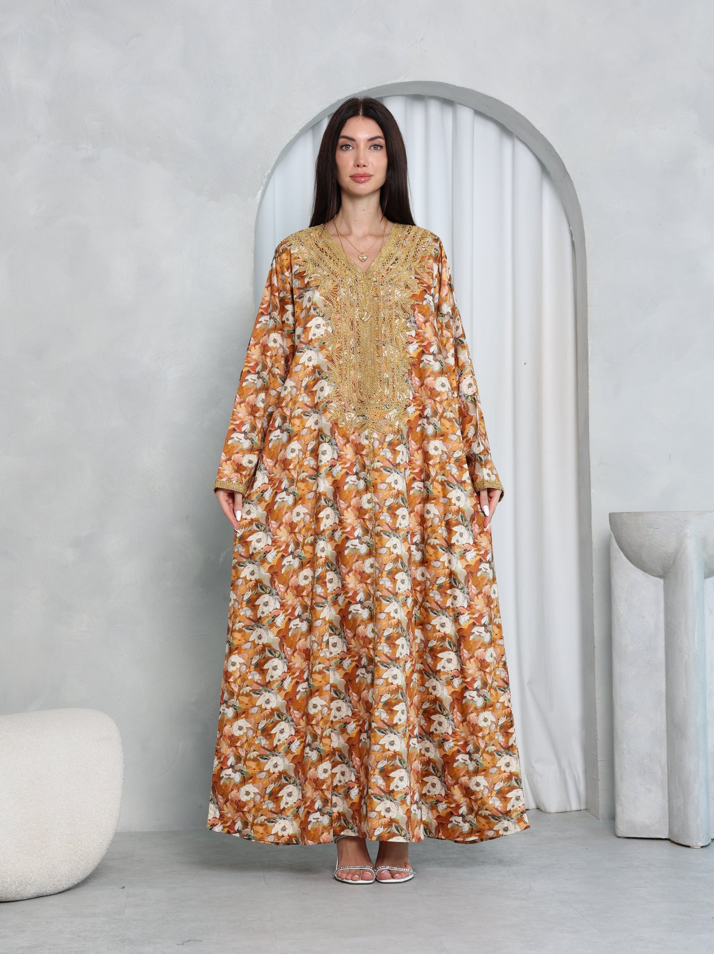 Amber Floral Kaftan