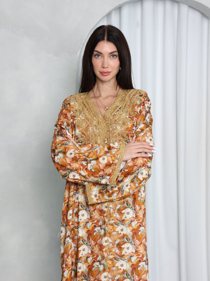 Amber Floral Kaftan