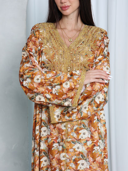 Amber Floral Kaftan