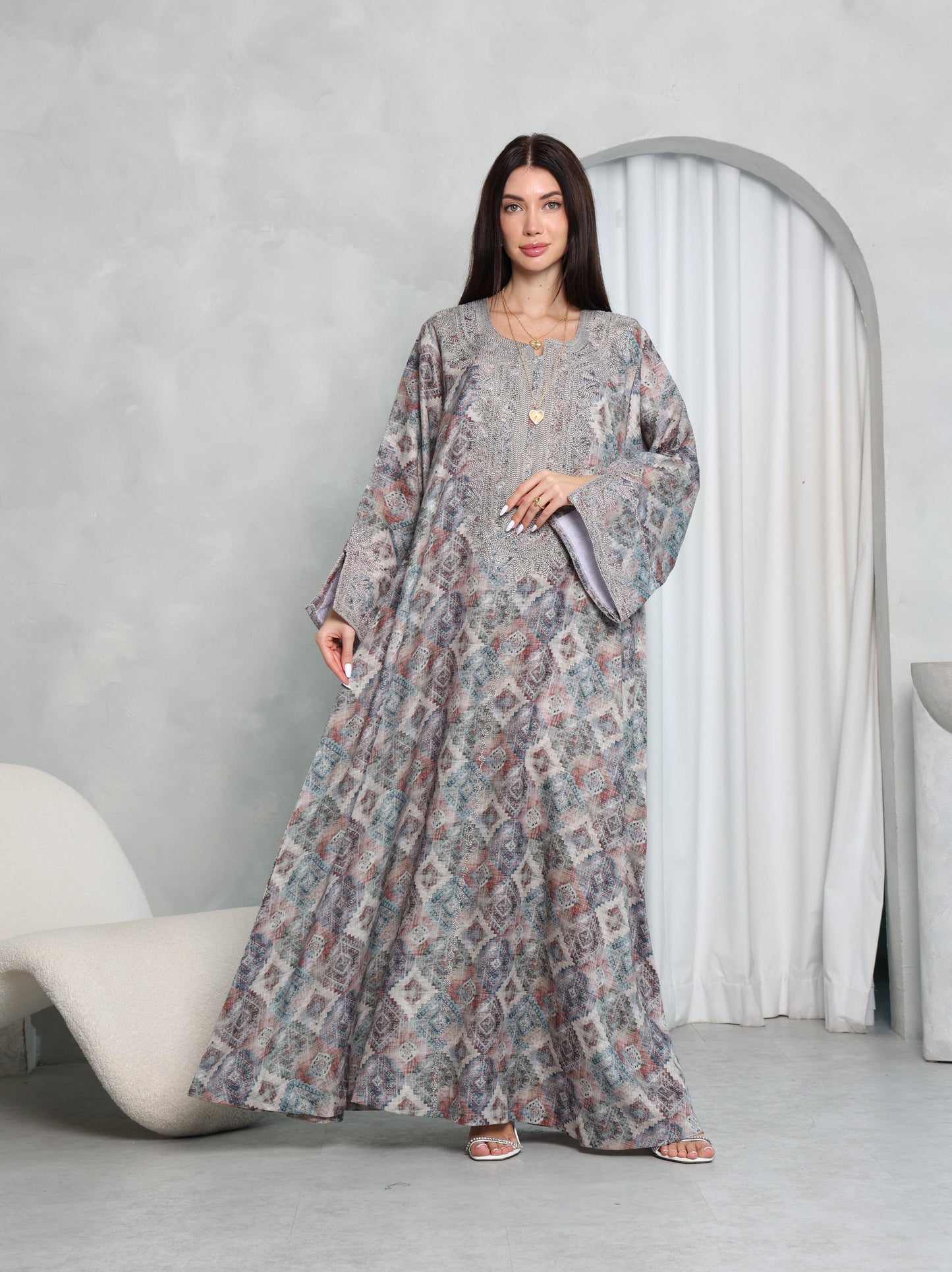Slate Diamond Kaftan