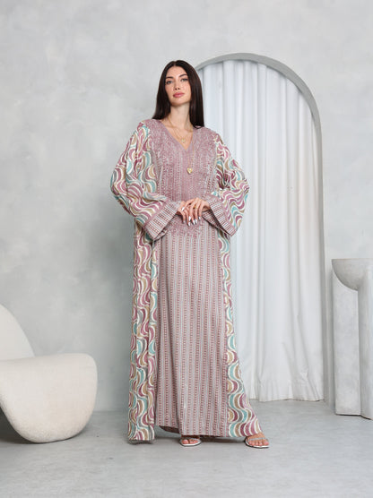 Mauve Wave Kaftan