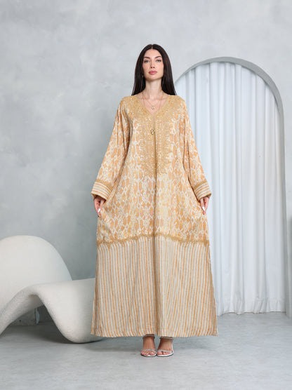 Gilded Lattice Kaftan