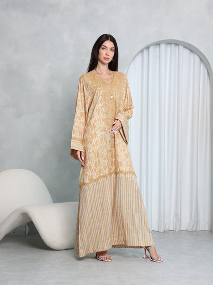 Gilded Lattice Kaftan