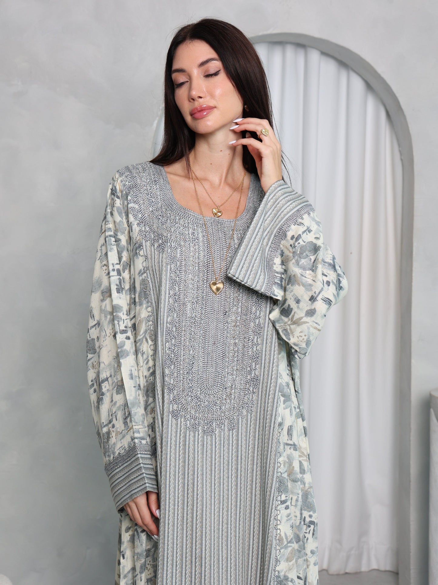 Sage Botanical Kaftan
