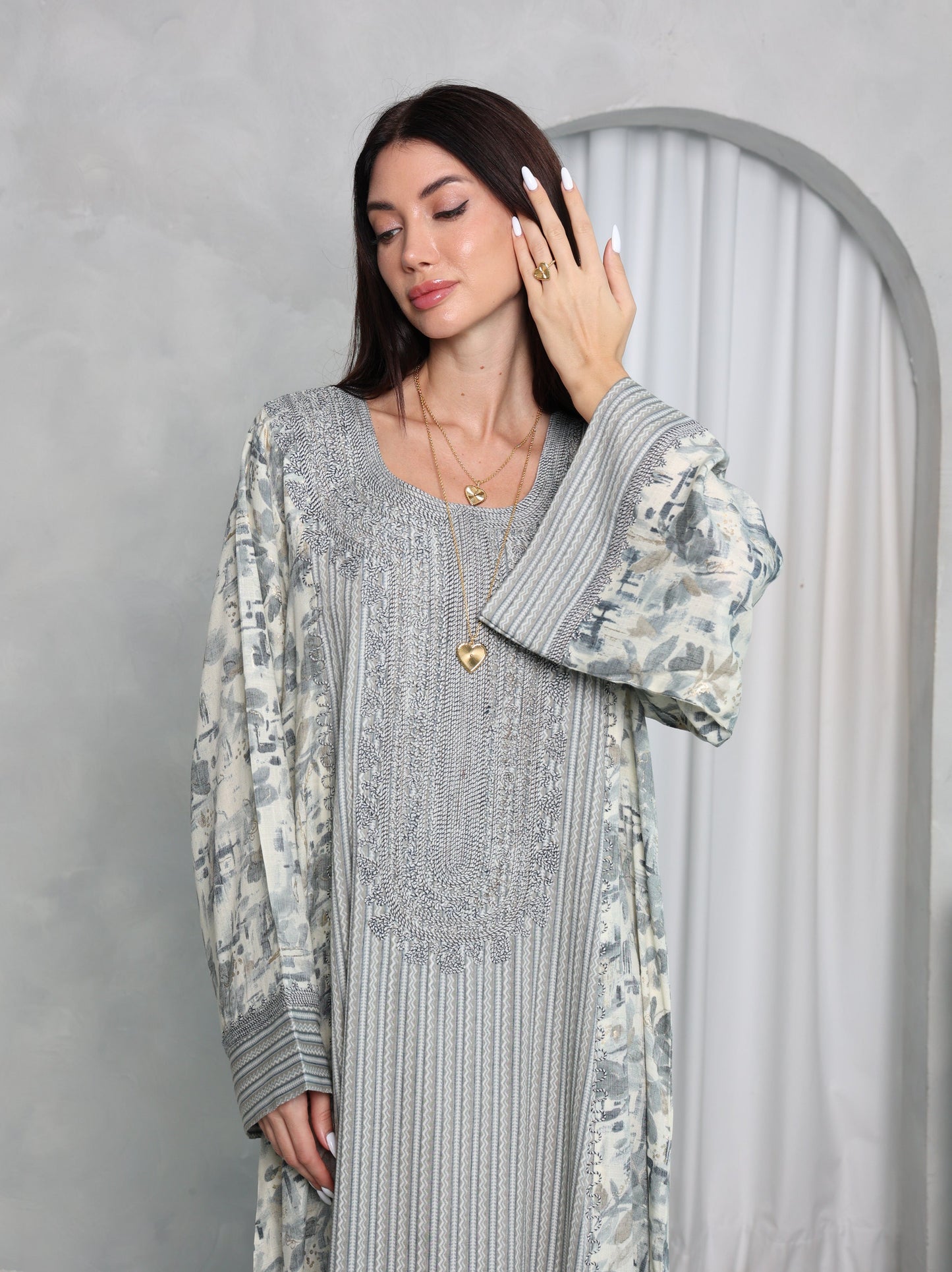 Sage Botanical Kaftan