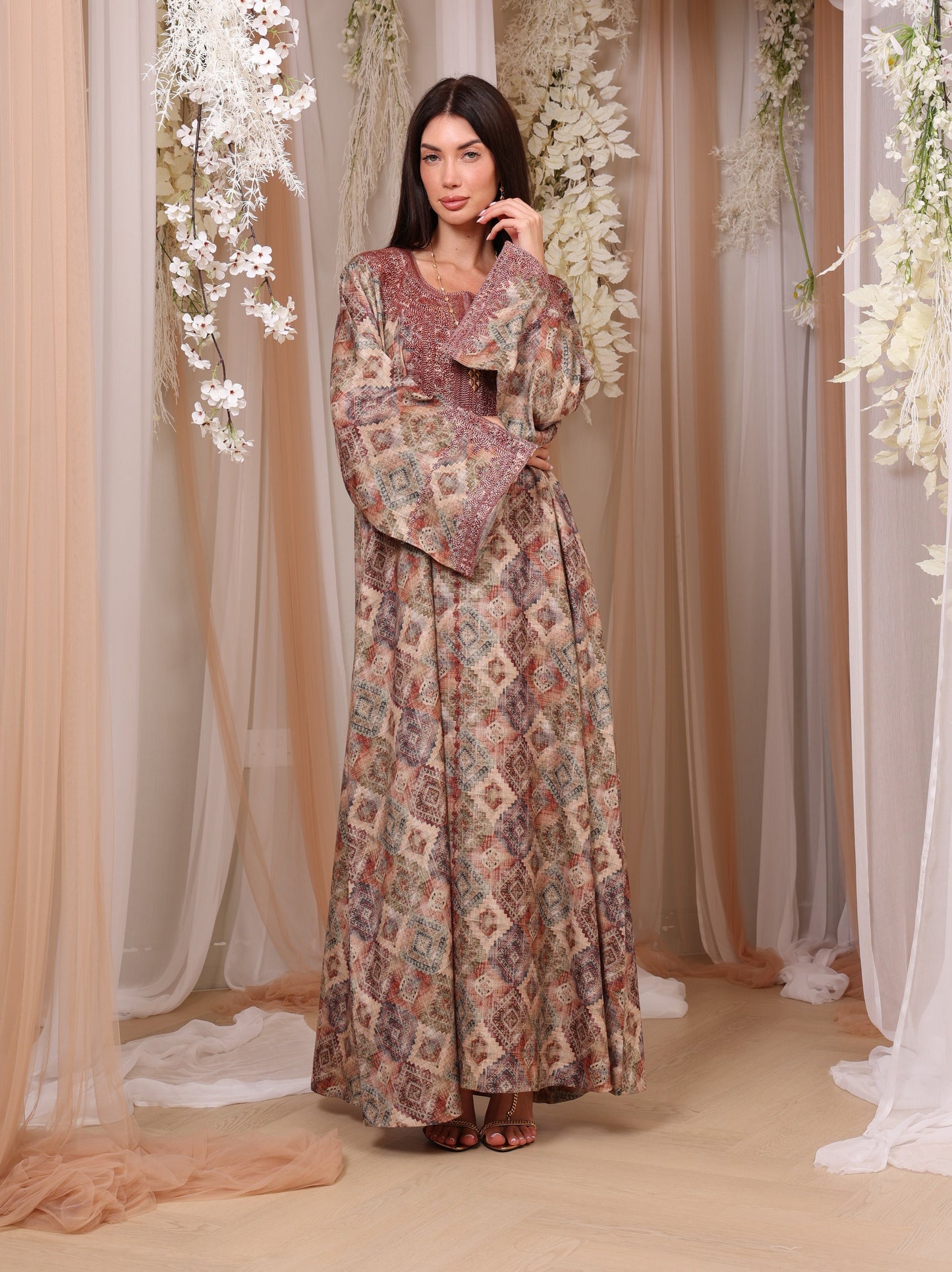 Ruby Mosaic Kaftan