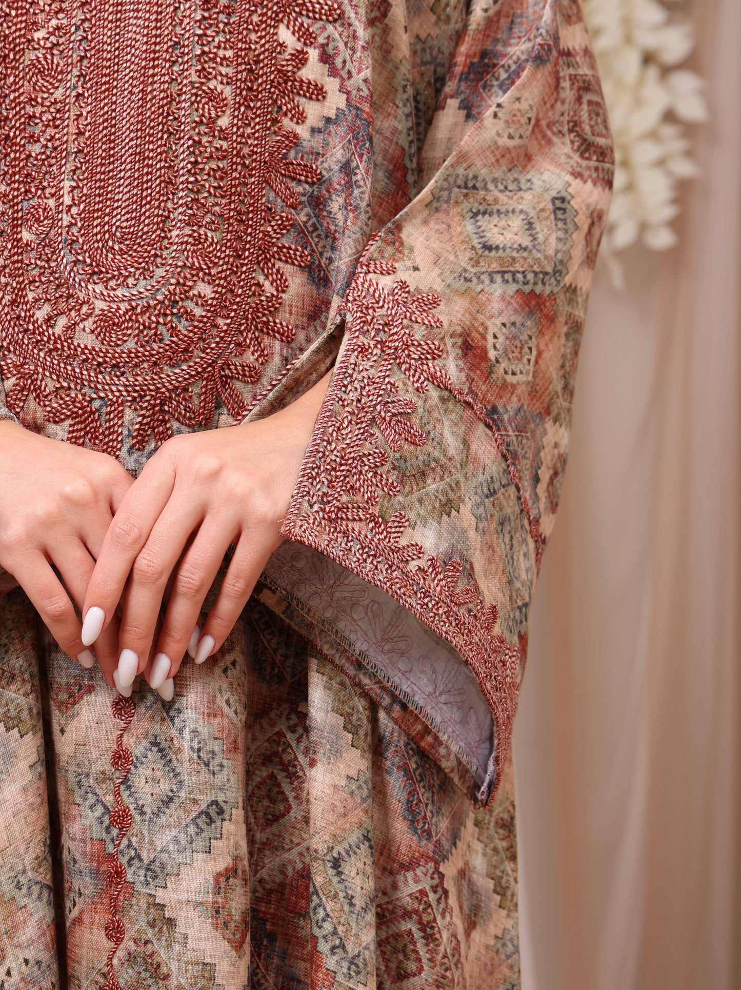 Ruby Mosaic Kaftan