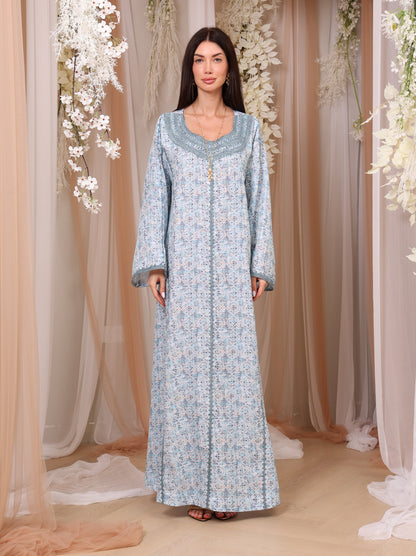 Icy Geometric Kaftan