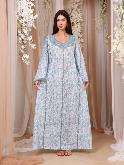 Icy Geometric Kaftan