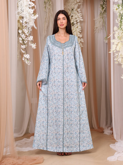 Icy Geometric Kaftan