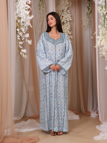Icy Geometric Kaftan