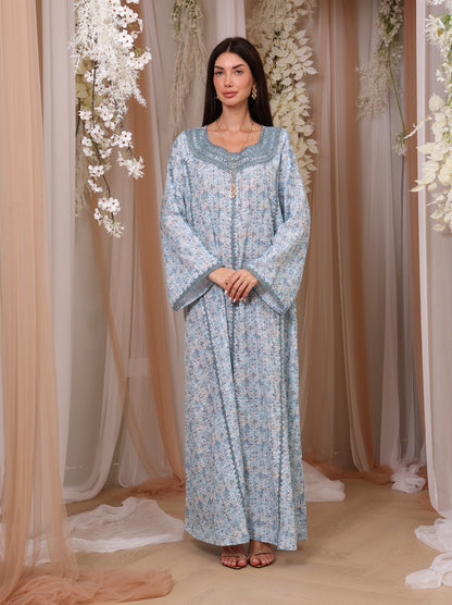 Icy Geometric Kaftan
