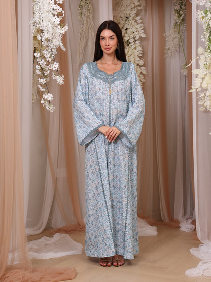 Icy Geometric Kaftan