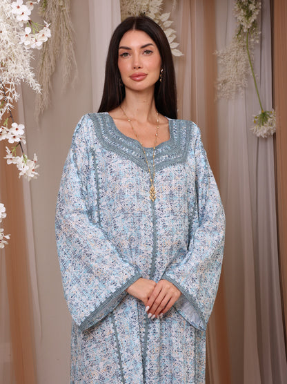Icy Geometric Kaftan