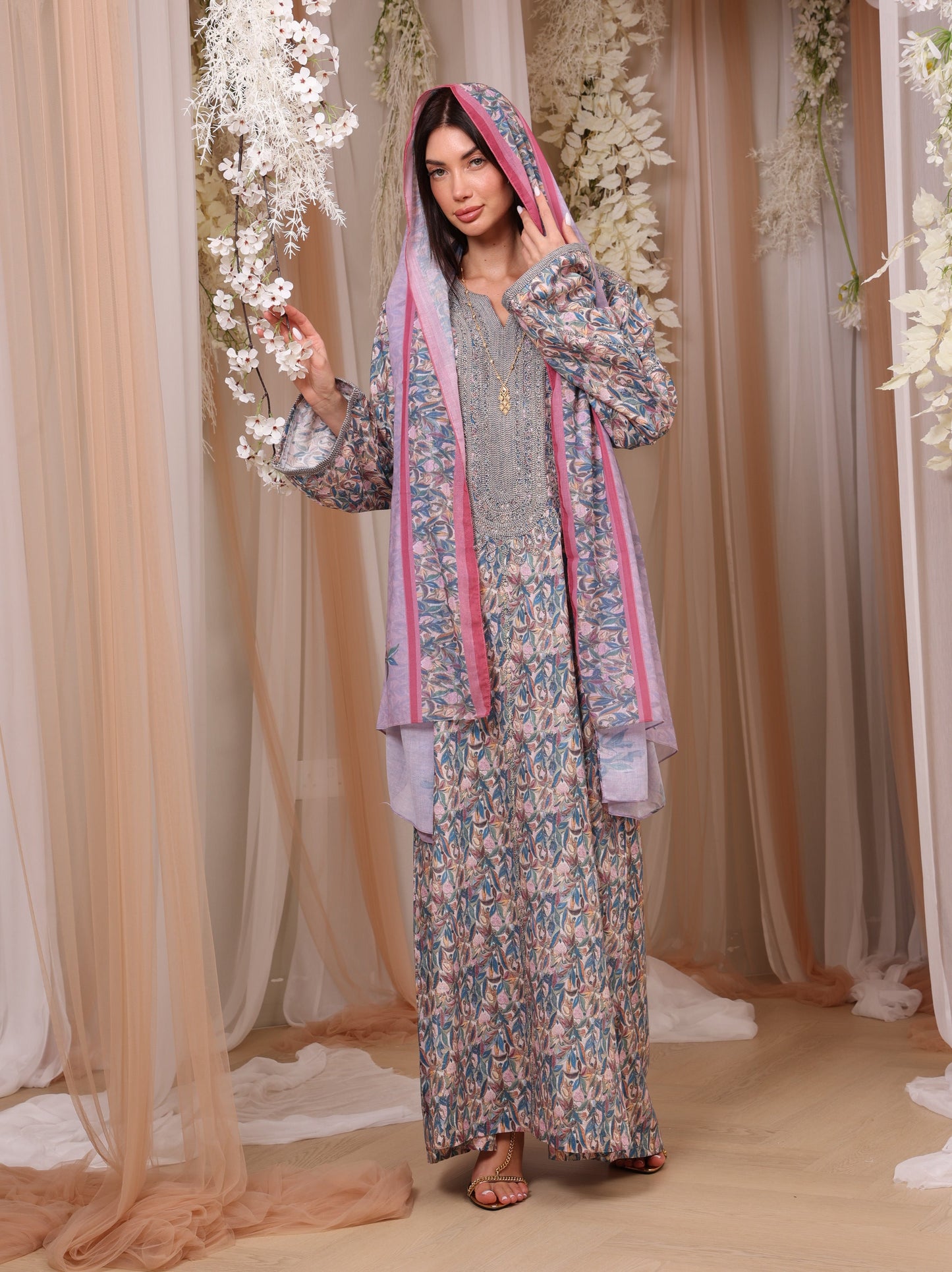 Sapphire Orchid Kaftan