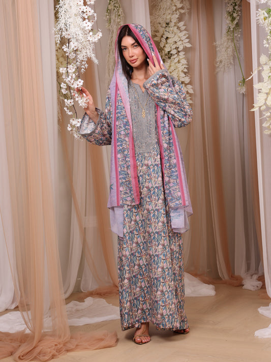 Sapphire Orchid Kaftan