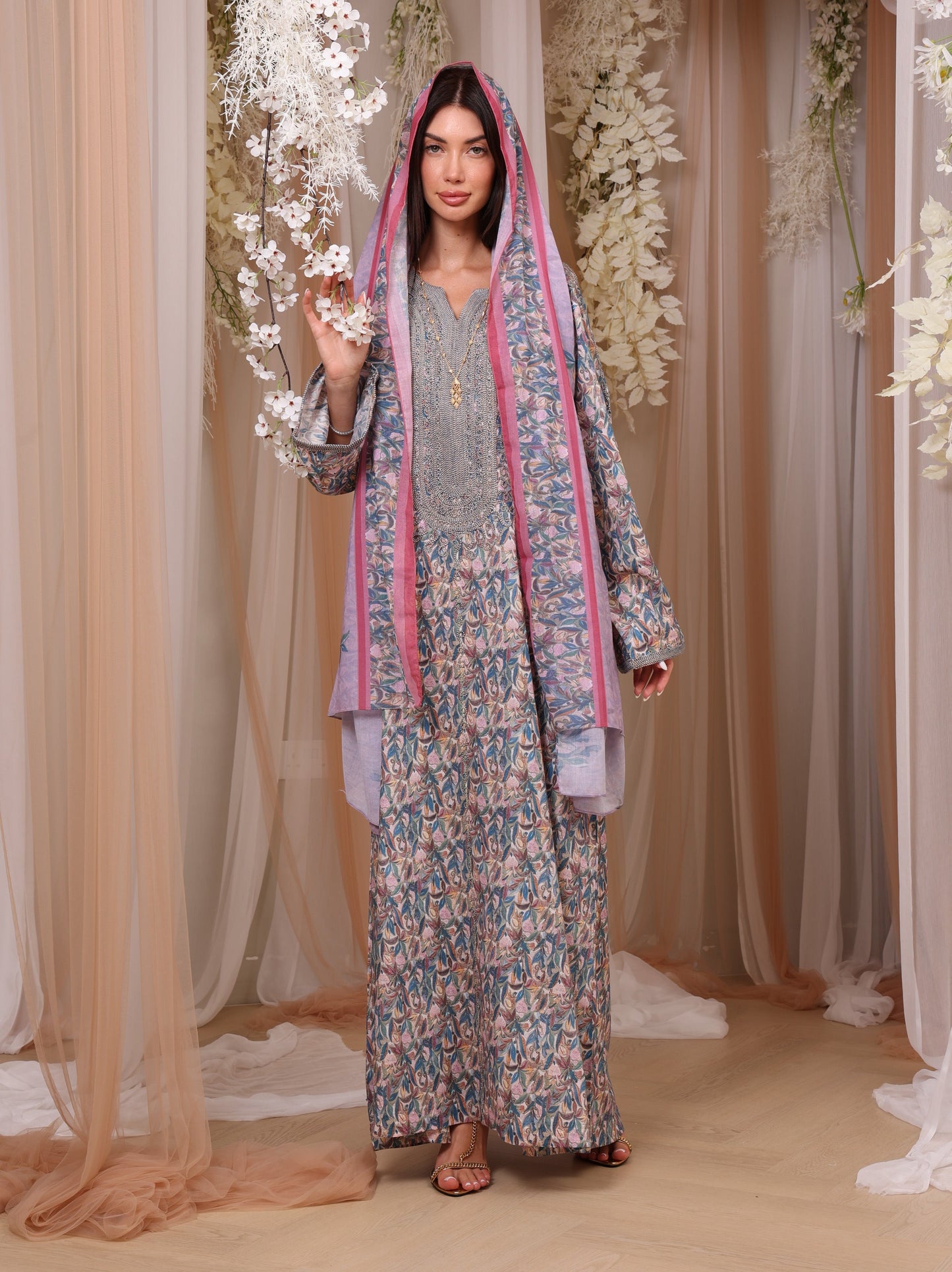 Sapphire Orchid Kaftan