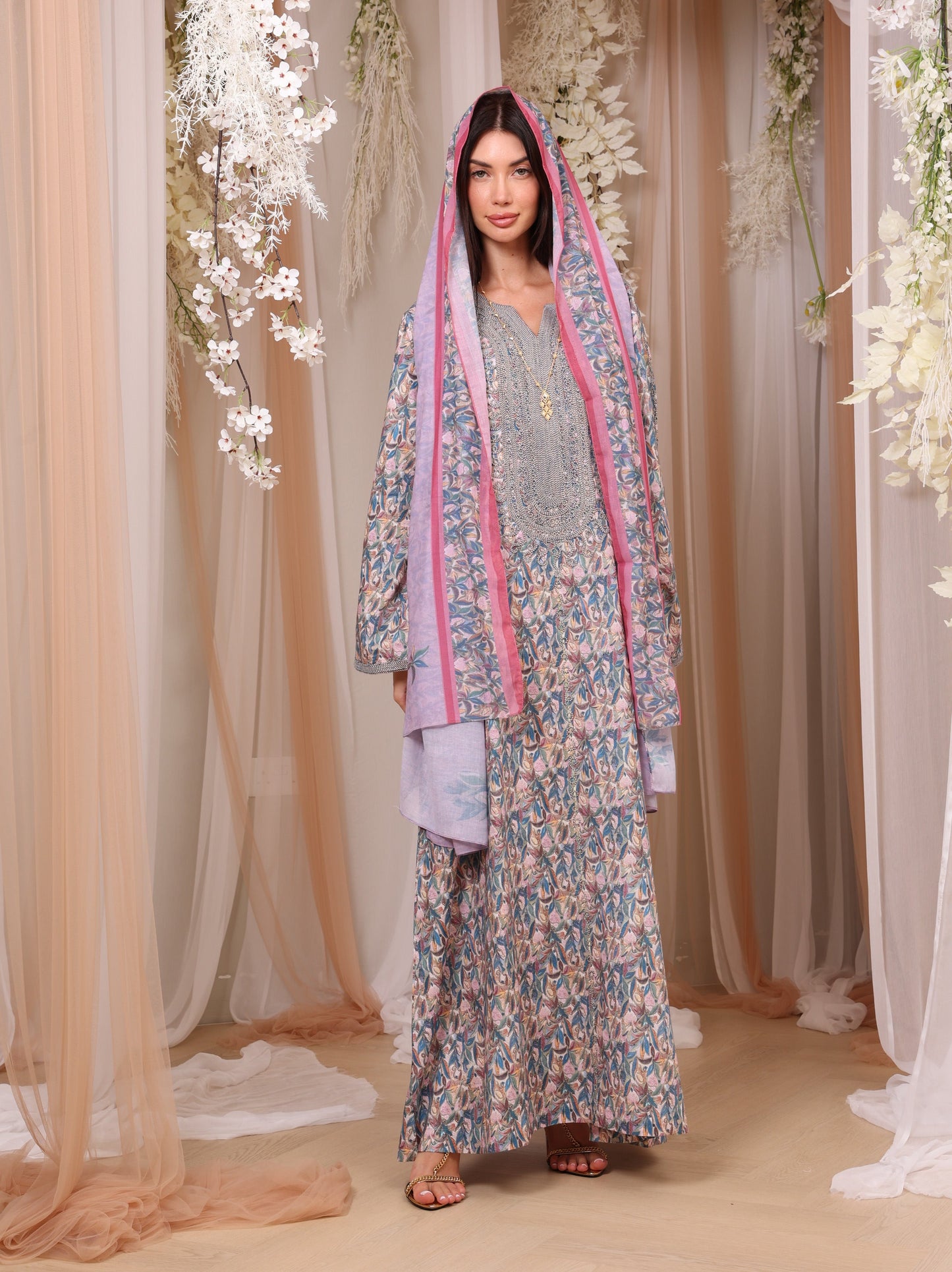 Sapphire Orchid Kaftan